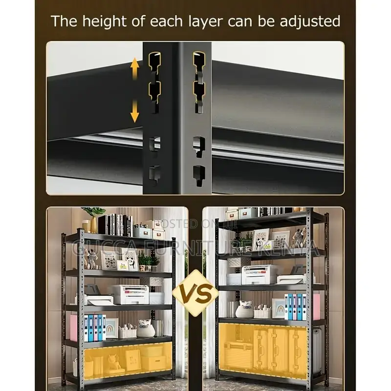 Cabinets: Adjustable Boltless Shelves Storage Rack