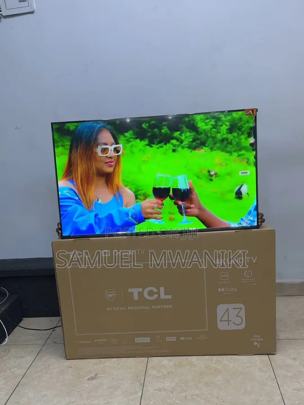 TCL 43′′ Uhd HDR Google Tv Latest Model