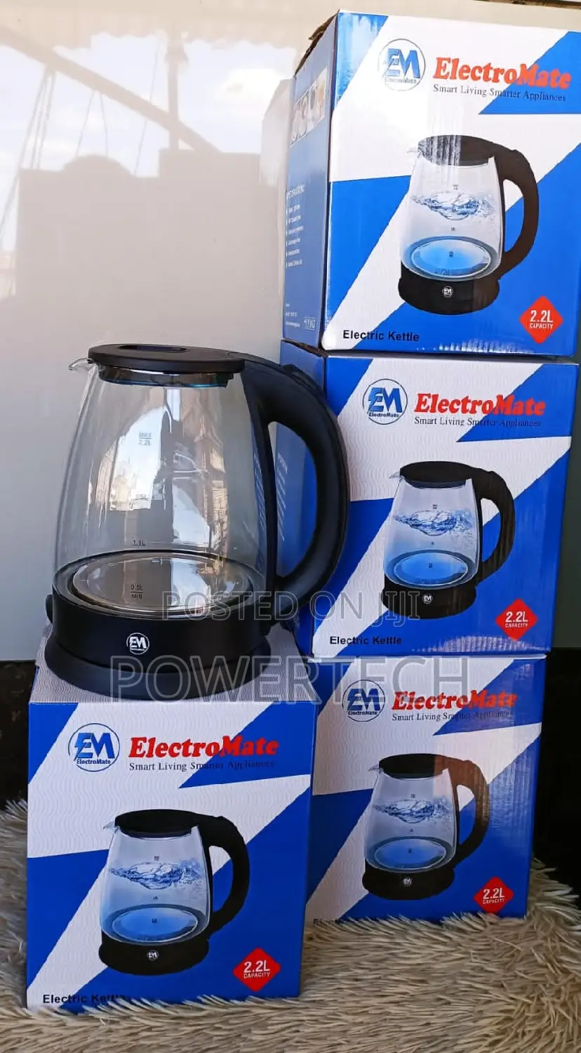 Electromate Electric Kettle With Glass Jug