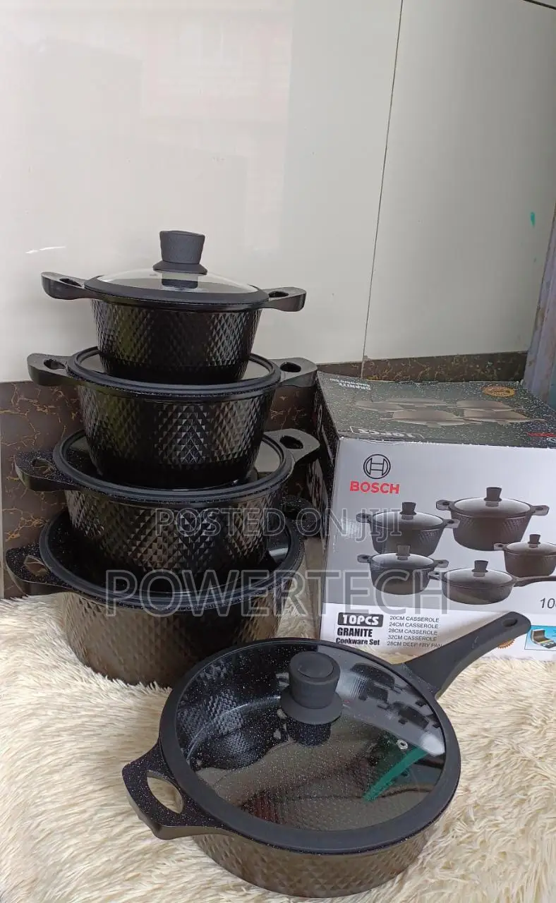*_Bosch 11pc Cookware With Silicone Lid Covers