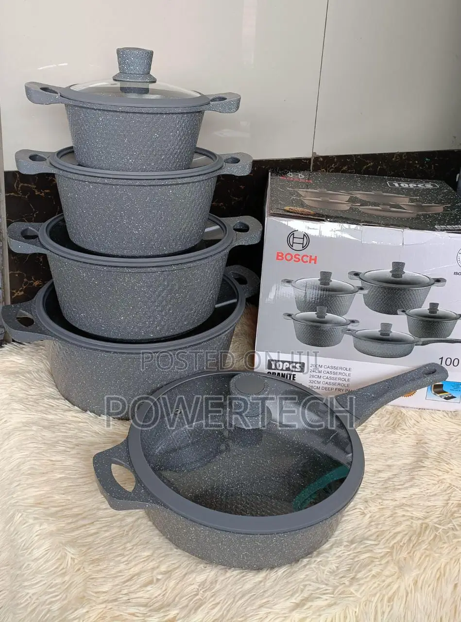 Bosch 11pc Cookware With Silicone Lid Covers