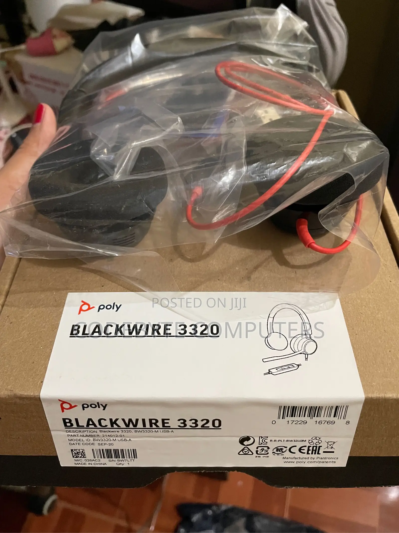 Poly Blackwire 3320 Stereo Usb C +Usb-c/A