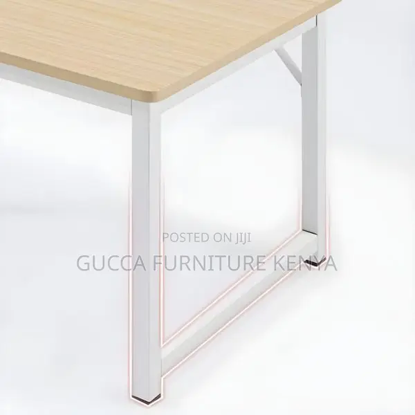 Clerical Desking:Modern Writing Desk With H-Shape Metal Base