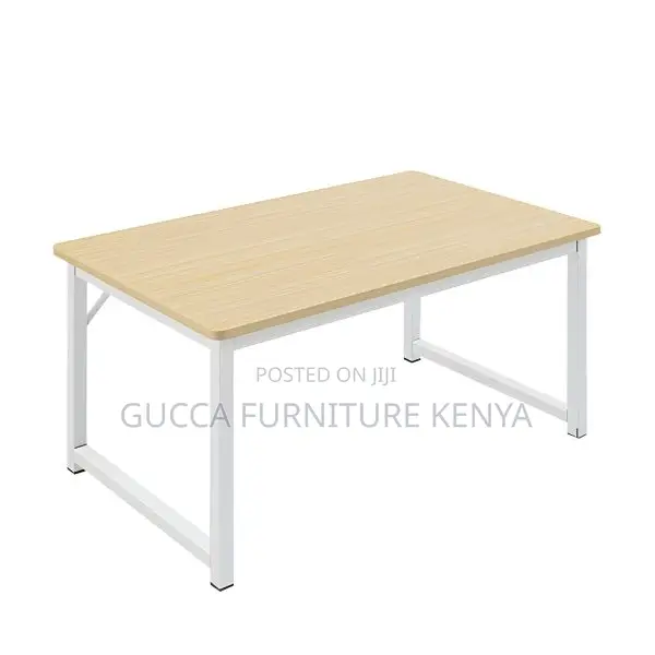 Clerical Desking:Modern Writing Desk With H-Shape Metal Base