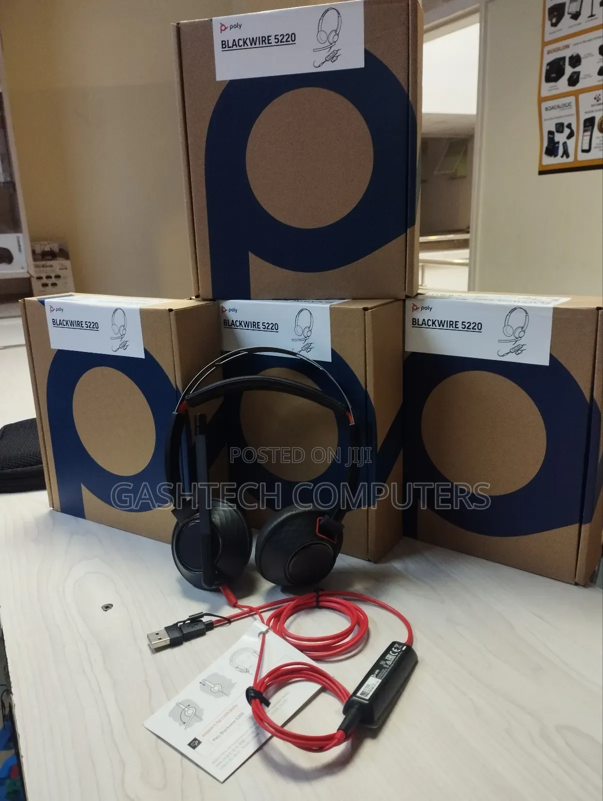 Poly Blackwire 5220 Stereo Usb-C Headset Usb-C/a Adapter