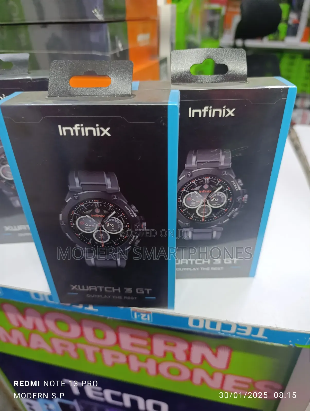 Infinix Xwatch 3 GT Smartwatch Integrated GPS 500mah Battery