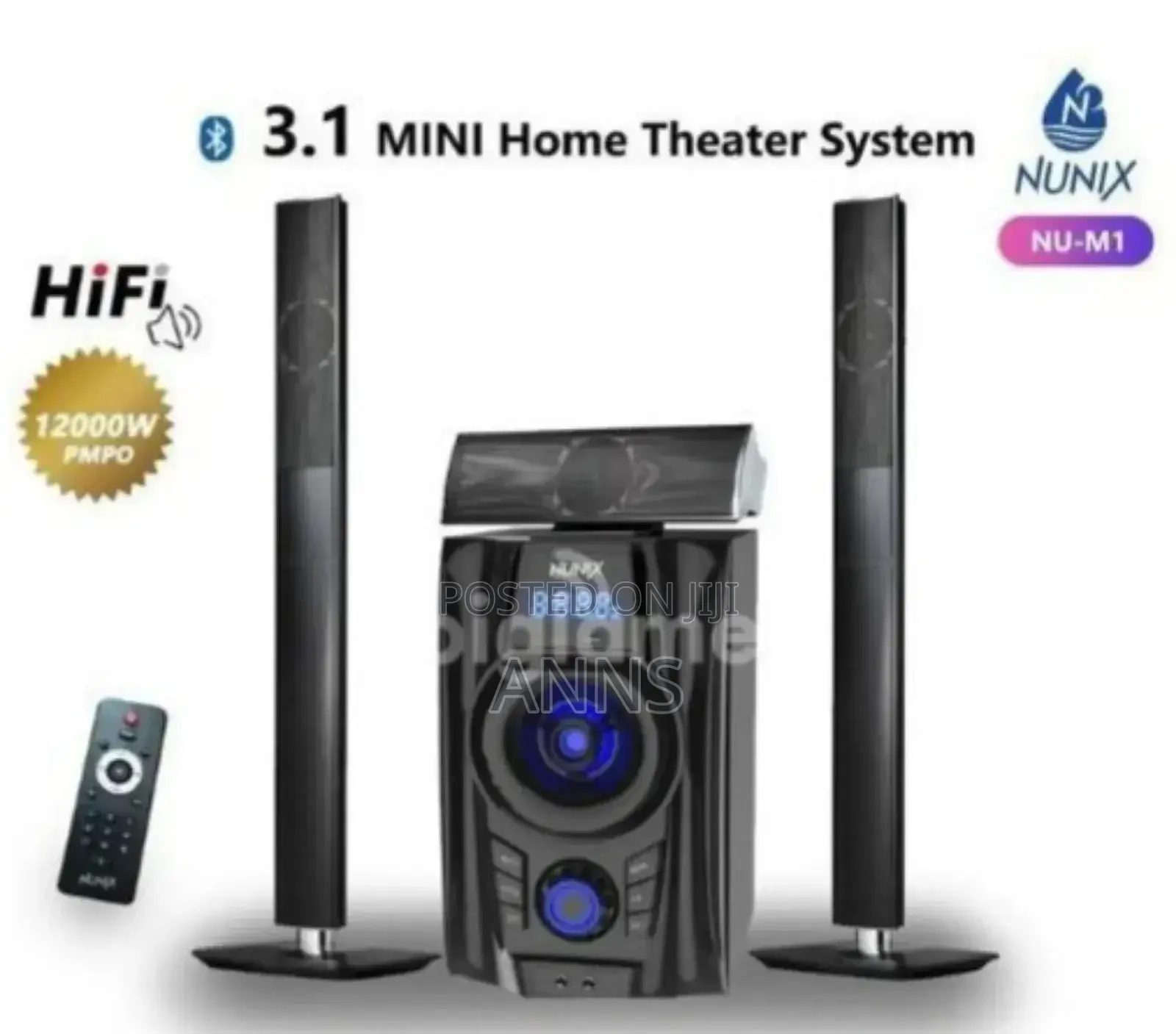 3.1CH Nunix 12000watts Home Sound System