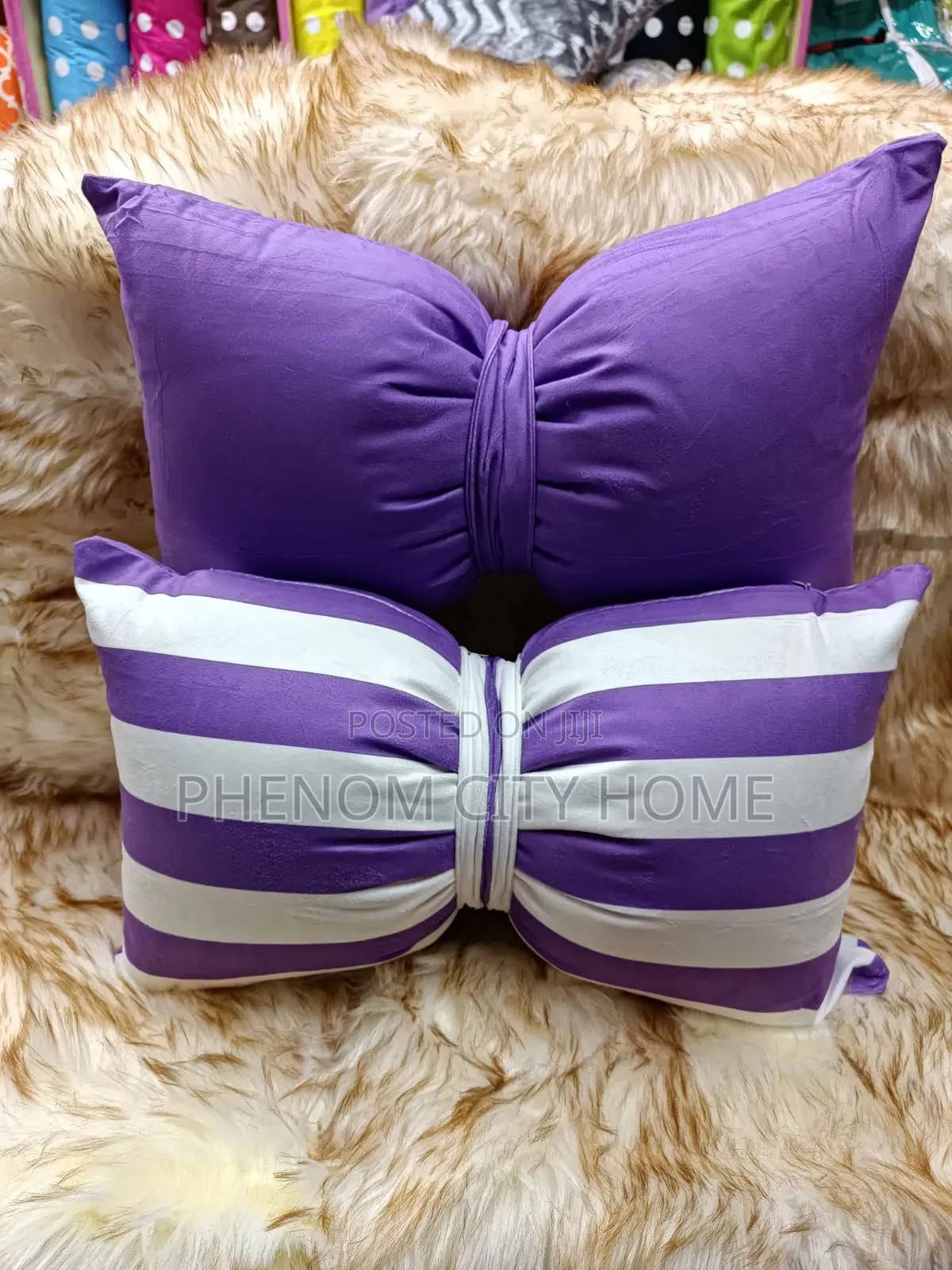Lumbar Bow Tie Throw Pillow Cases