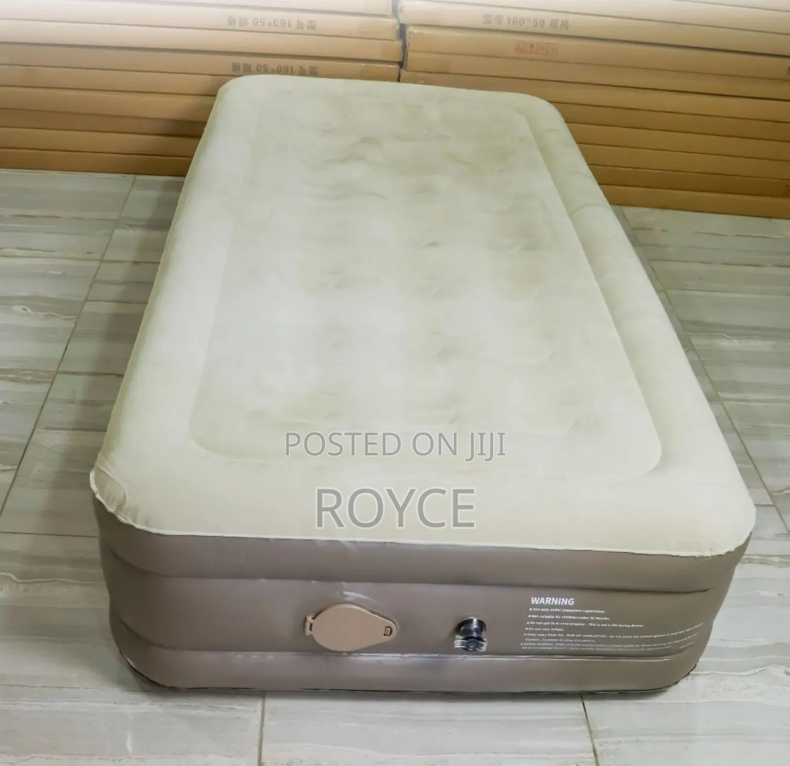 Inflatable Airbed With Inbuilt Pump- (190*101*38 Cms)