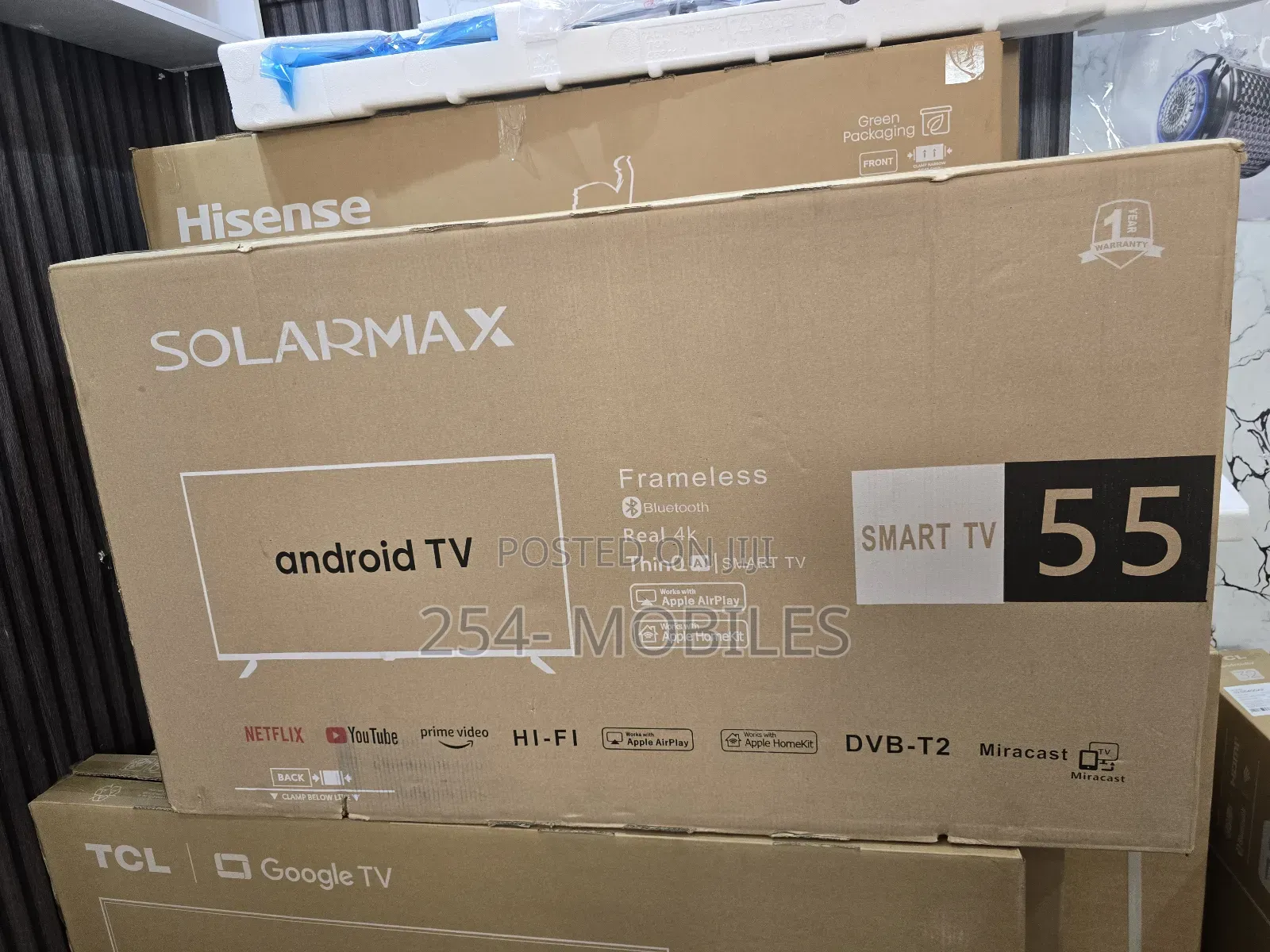 Solarmax 55" Smart Android Digital Tv :Netflix-Showmax-Youtu