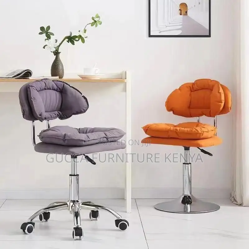 Home Chairs: Mid Back Work Stool With Flexible Height