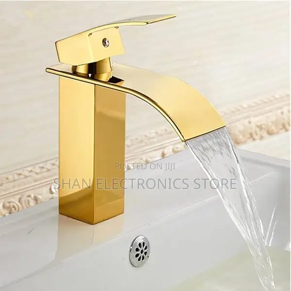 Faucet Single Hole Cold Hot Water Tap Lavatory Sink Mixer