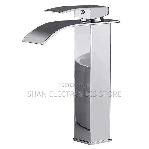 Waterfall Basin Faucet,Sink Mixer Tap Flat Nozzle, Hot Cold