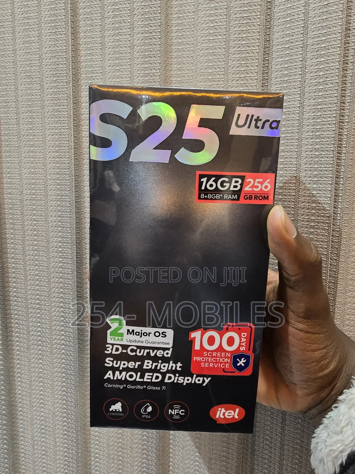 New Itel S25 Ultra 256 GB Black