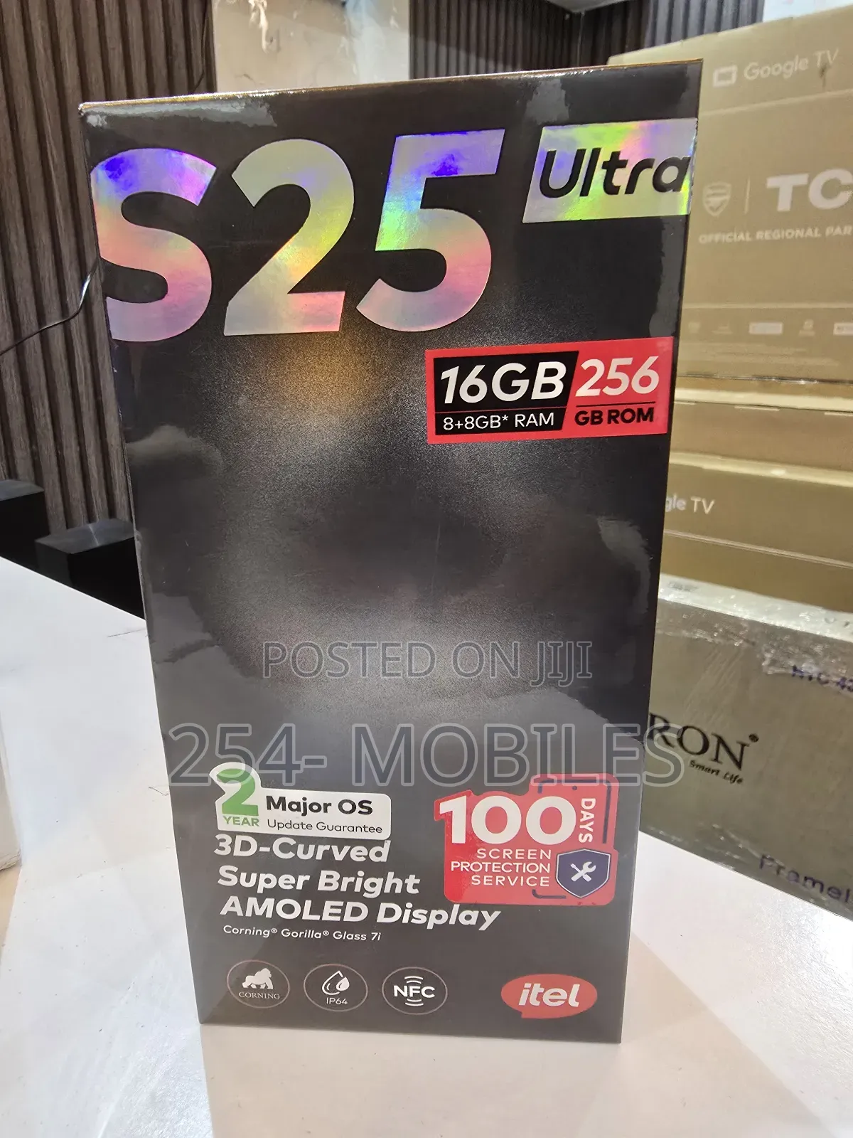 New Itel S25 Ultra 256 GB Black