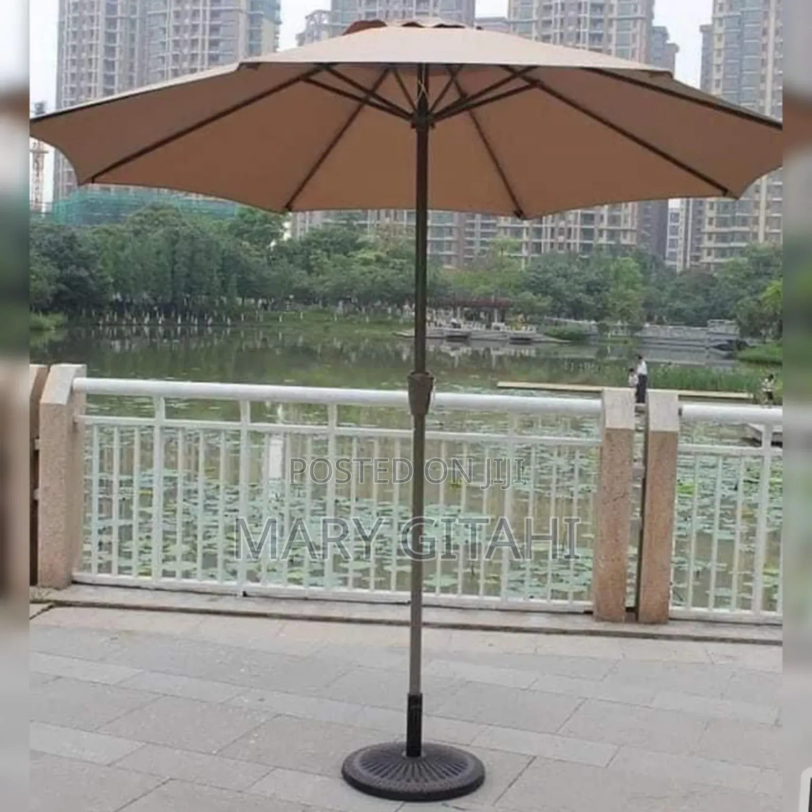 Sunshade 2.7M Parasol Replaceable Cloth Garden Umbrella