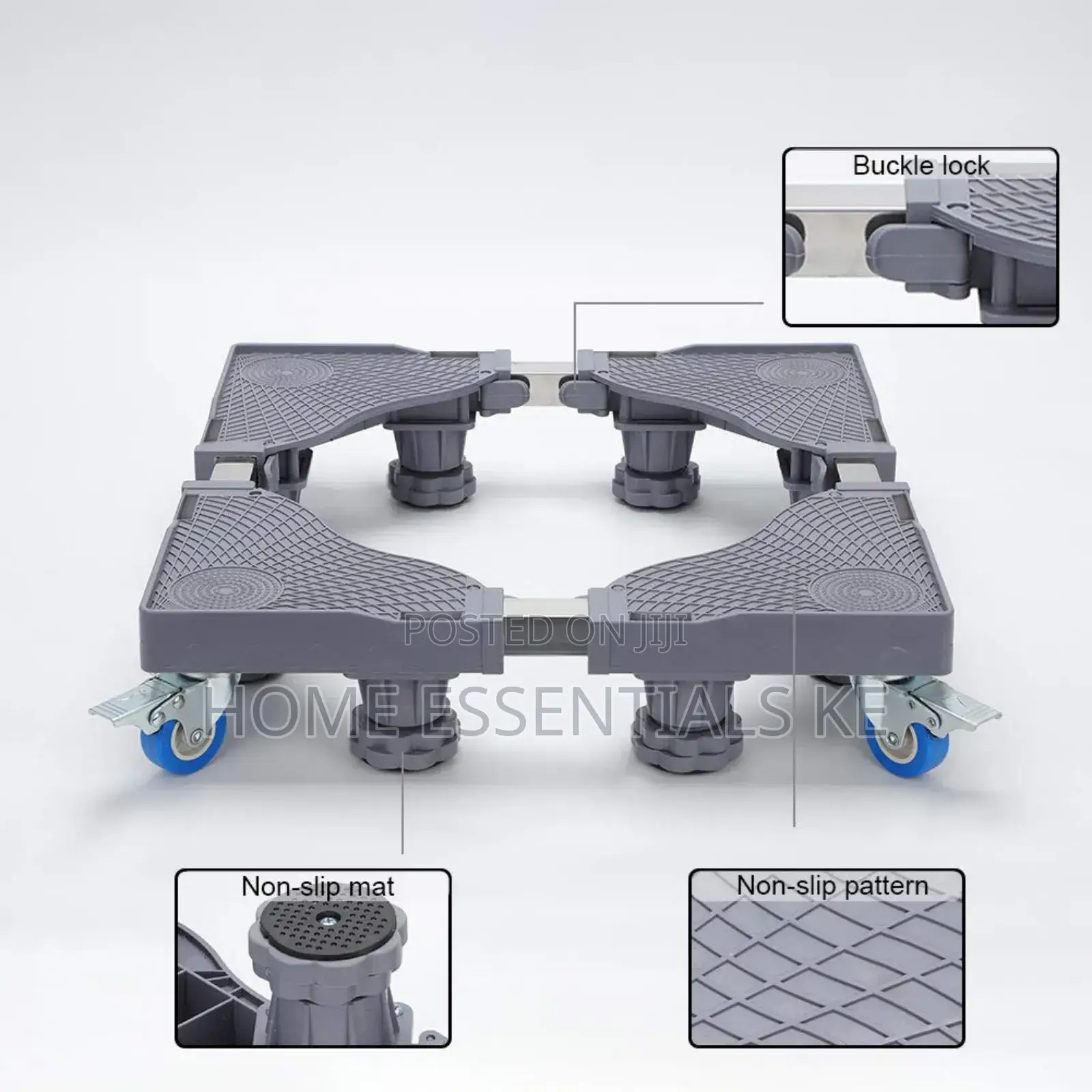 Heavy Duty 150kg Fridge Stand Washing Machine Stand Trolley