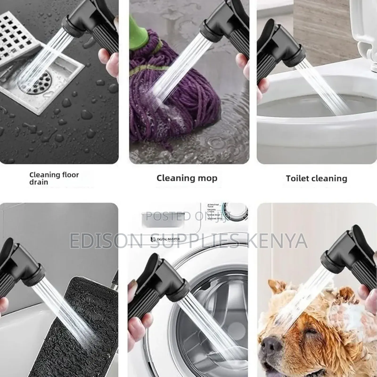 Black Arabic Shower With Angle Valve Shattaf Bidet Sprayers