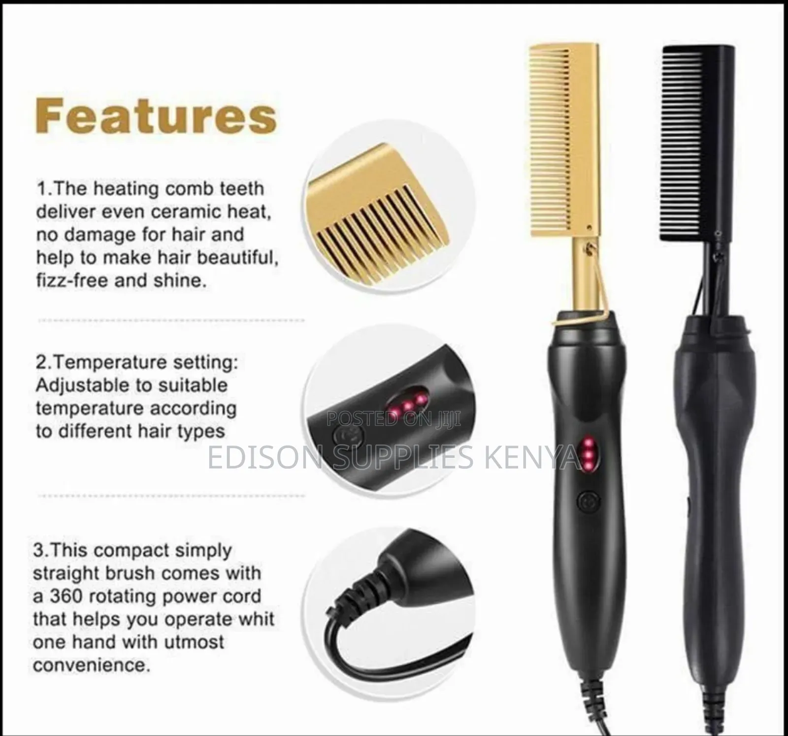 Hot Comb For Wigs And Natural Hair. Good Quality