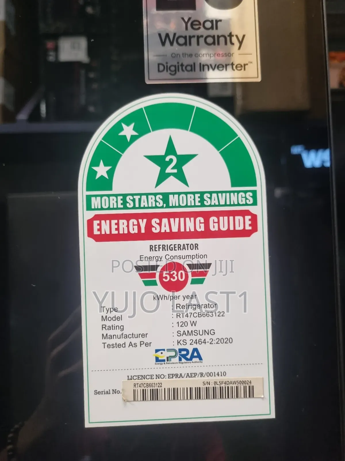 Samsung DD Refrigerator 465L(RT47CB663122)