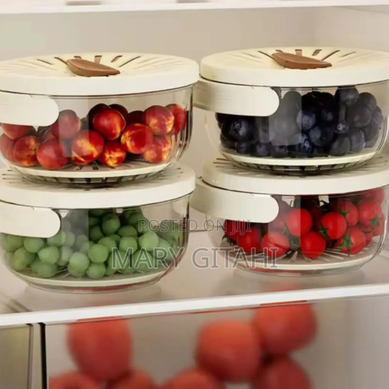 Multi-Functional Food Storage Container With Foldable Handle
