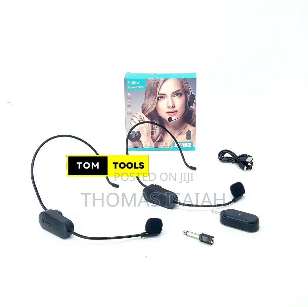 VAY102 Rechargeable UHF Wireless DUAL Head Microphone