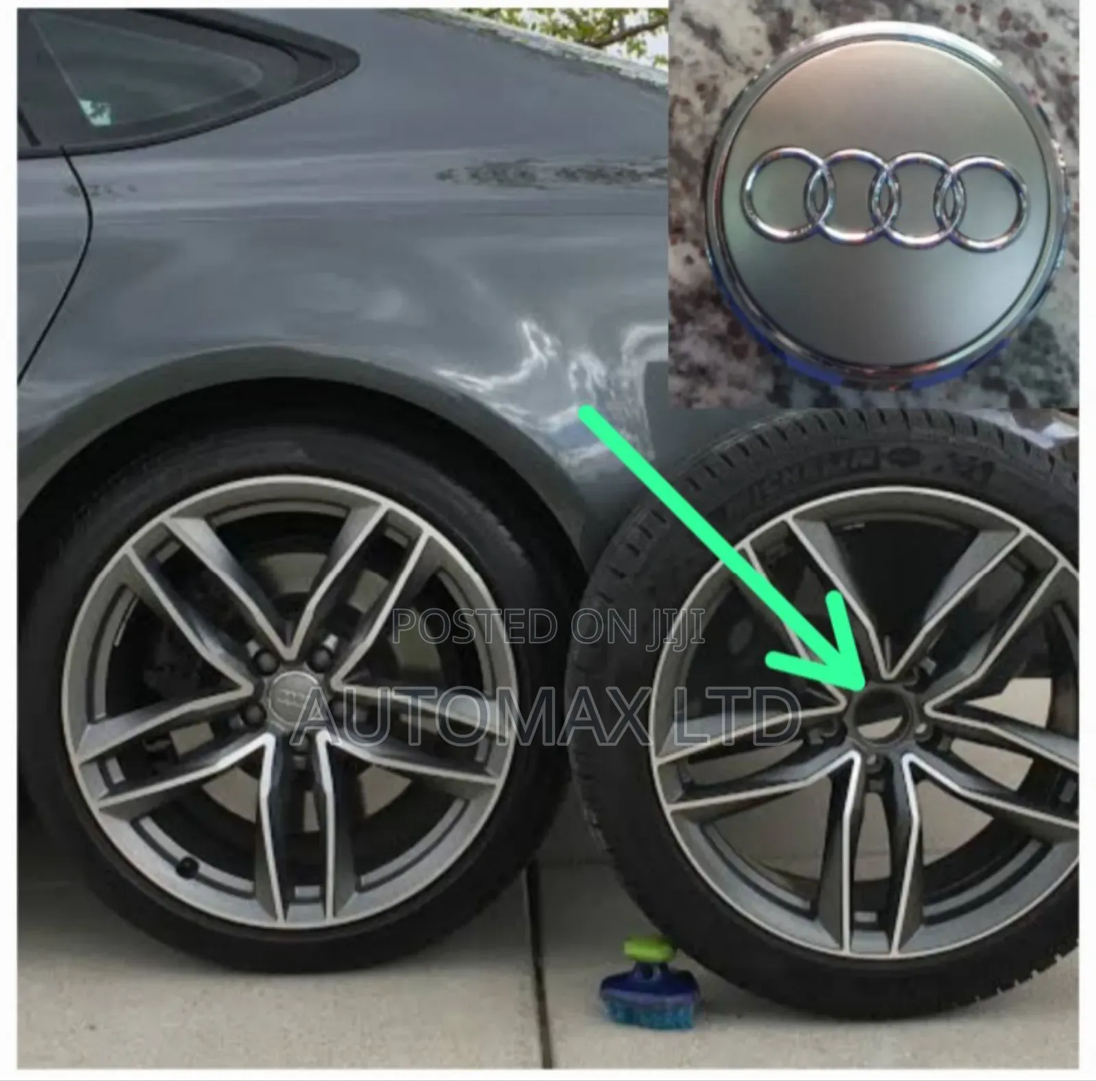 Audi Silver (Grey) Wheel Hub Cap