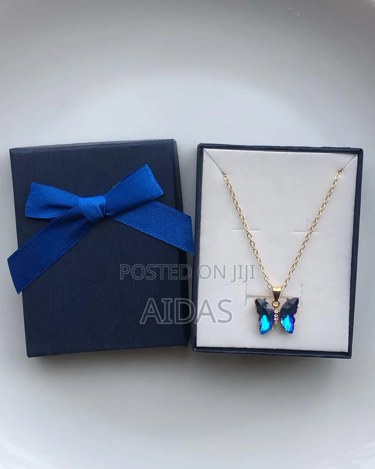 Beautiful Blue Butterfly Necklace Valentine's Gift for Her