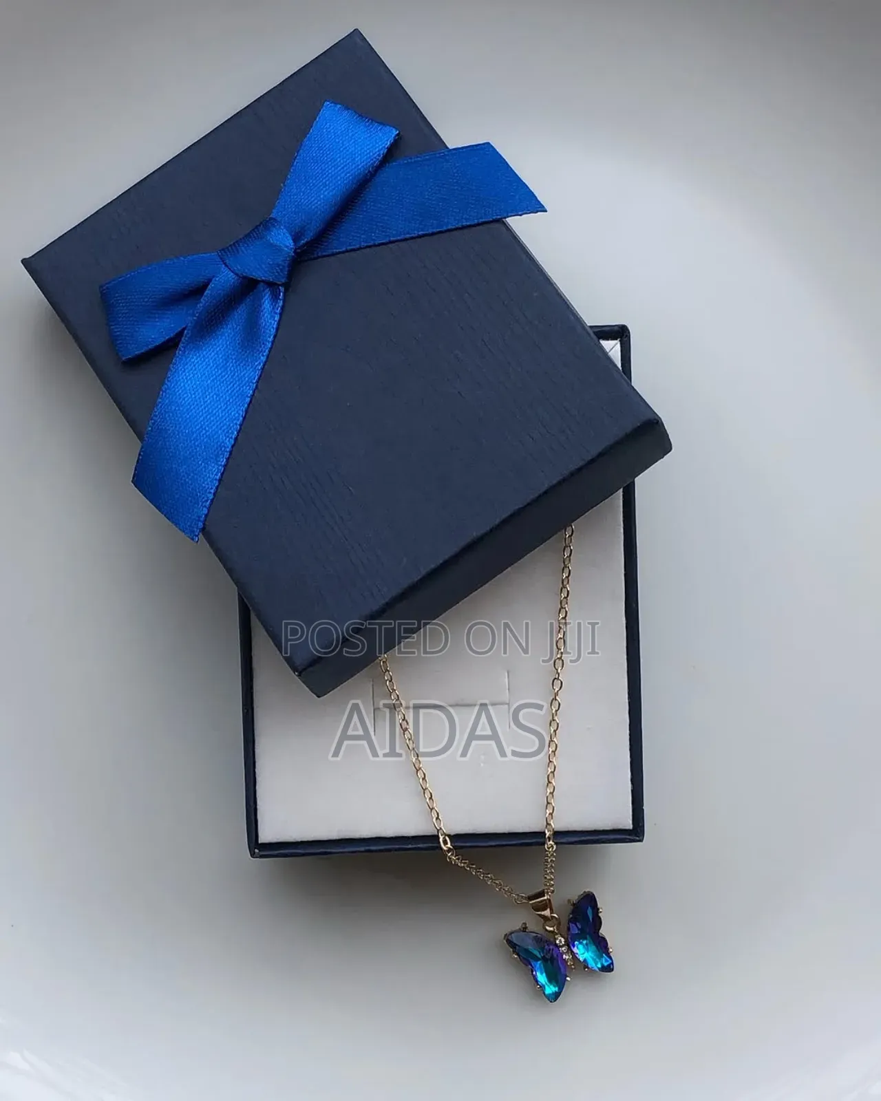 Beautiful Blue Butterfly Necklace Valentine's Gift for Her