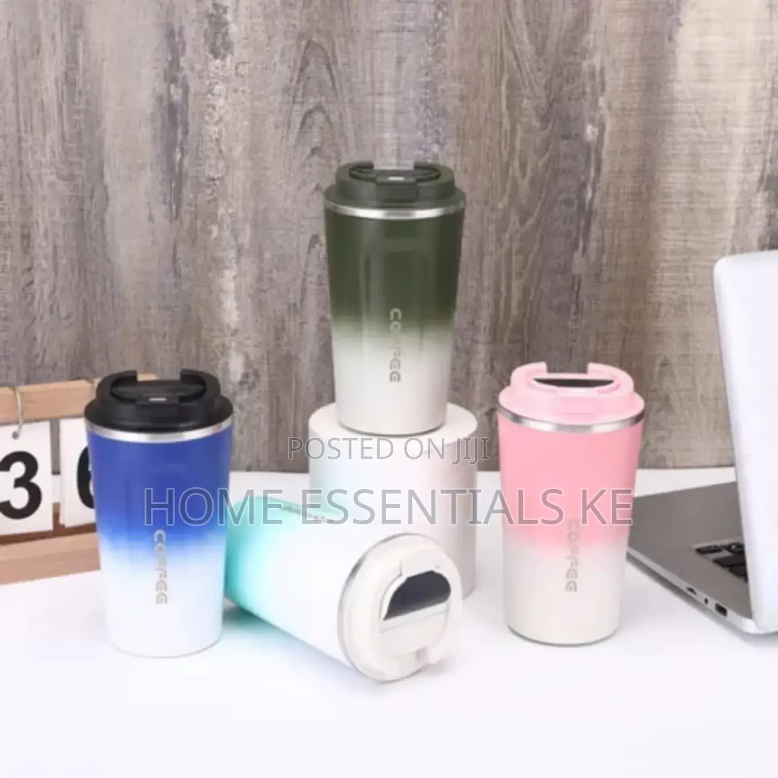 *510mls Double Wall Coffee Mugwith Temperature Display*