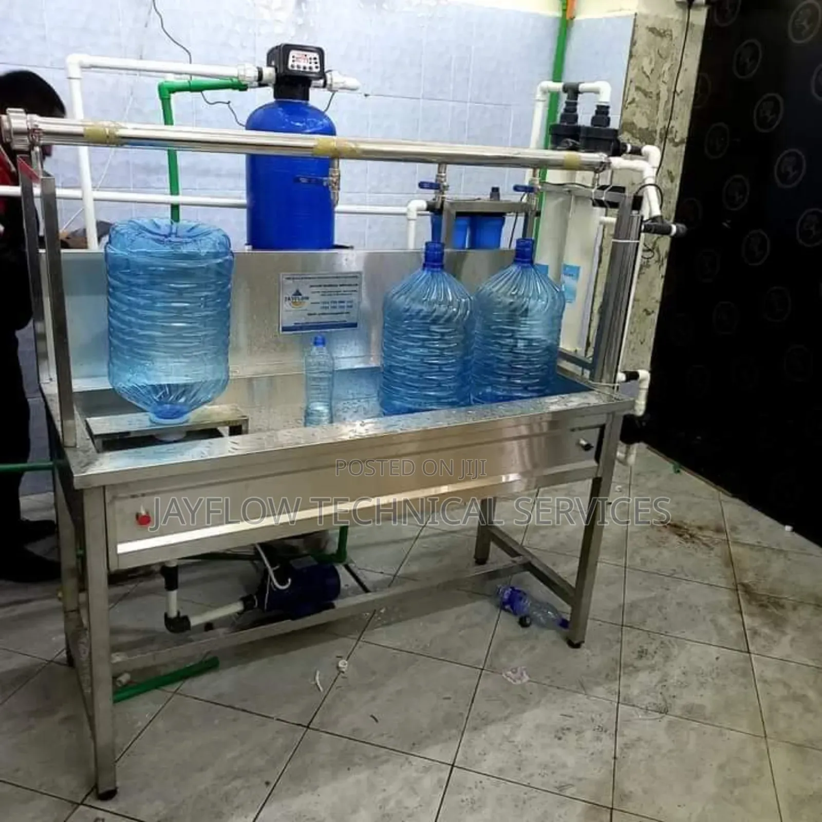 Municipal Water Purifier 500 LPH + Bottle Rinser