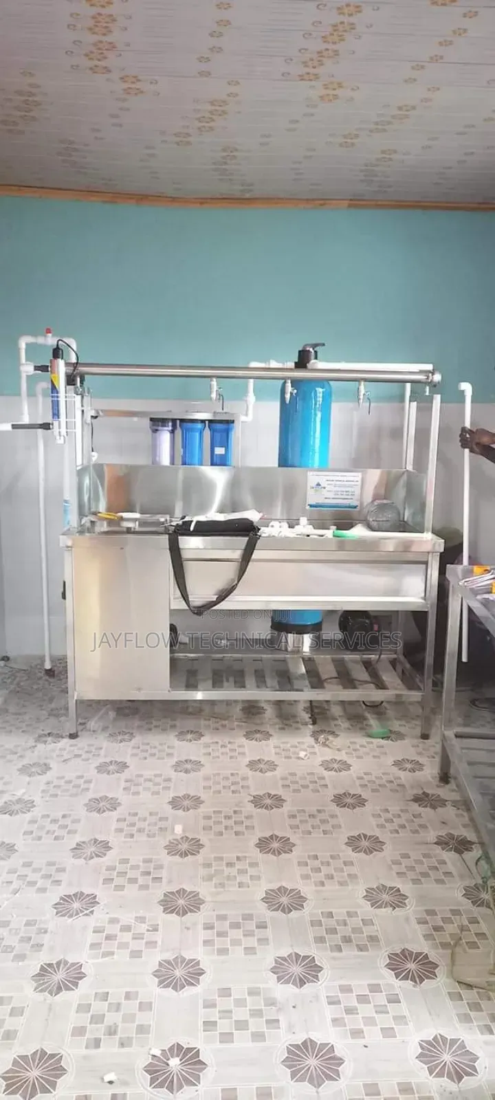 Municipal Water Purifier 500 LPH + Bottle Rinser