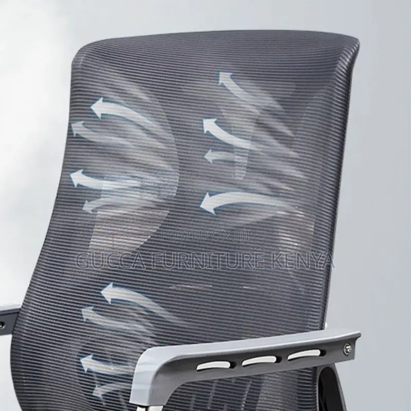 Office Chairs: Modern High-Back Mesh Chrome Conference Seat