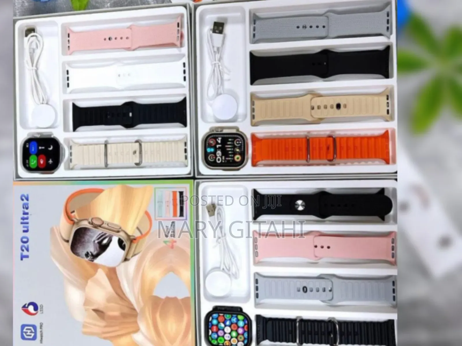 T20 ULTRA 2 With 4 Straps High Quality Smartwatch*