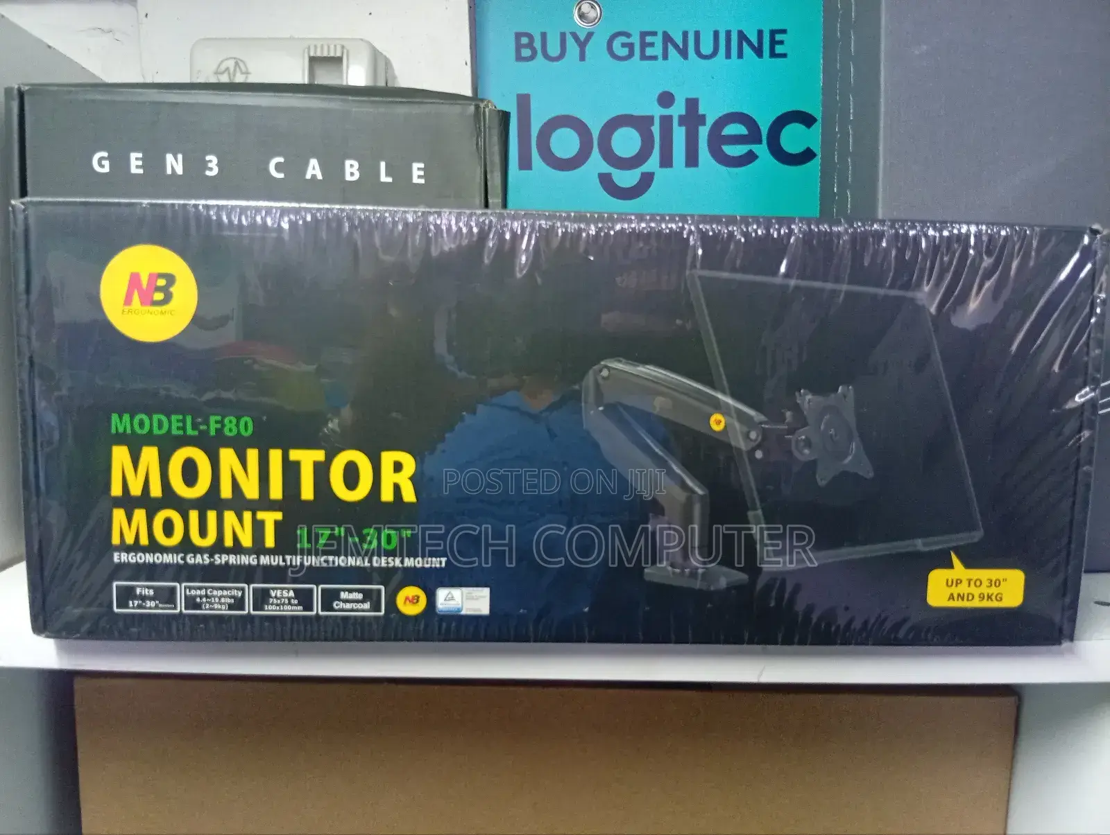 North Bayou Model F80 Heavy Duty Monitor Mount Up to 30”