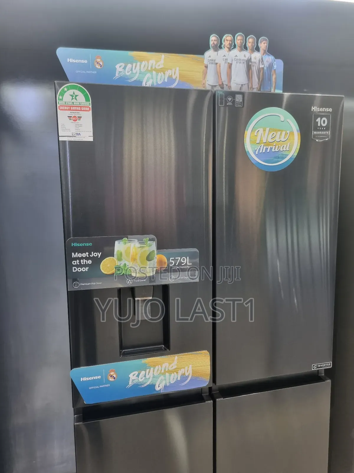 Hisense Fridge 579ltrs 4 Door Water Dispener With Smart Series