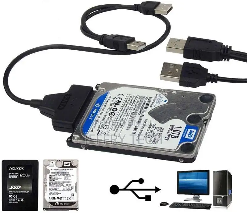 Usb to Sata 2.5 Inch and 3.5inch (7+15pin) 22pin SATA Hard D