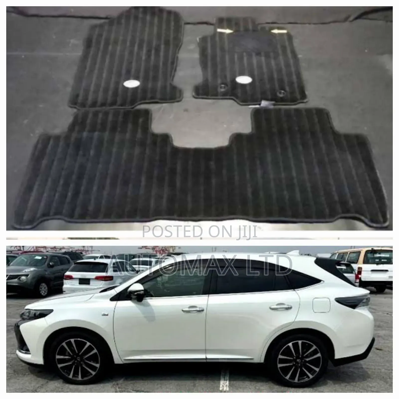 Original Branded Ex-Japan Toyota Harrier Yr2018+ Black Mats (Oem)
