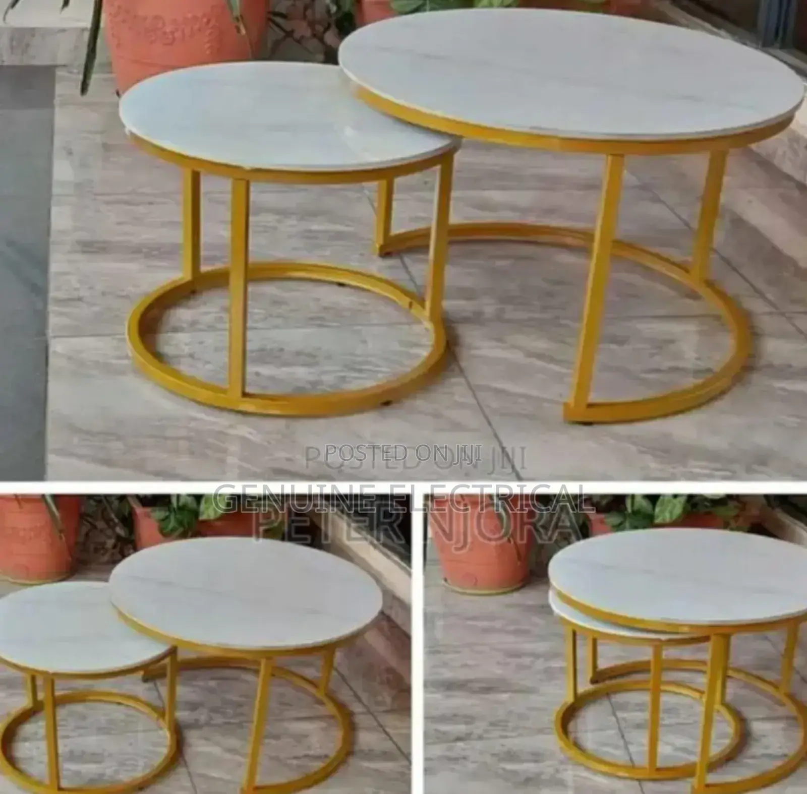 Pure Marble Nesting Table White