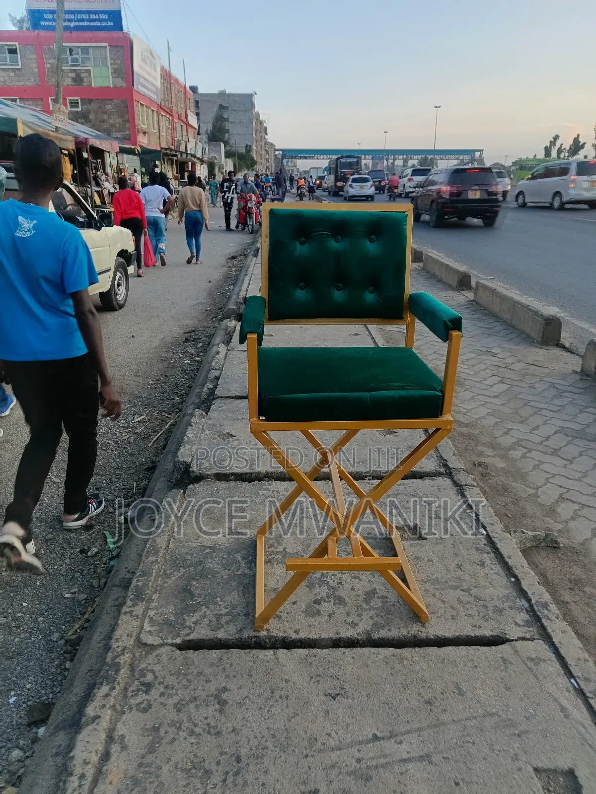 Makeup Chair, Green 