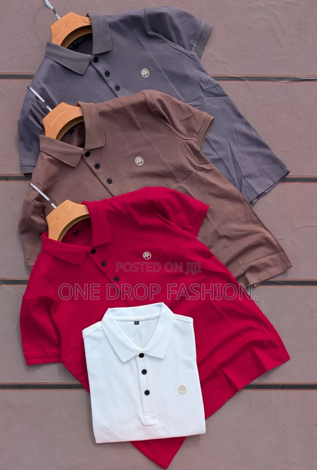 Patterned Polos, Sizes M-2xl