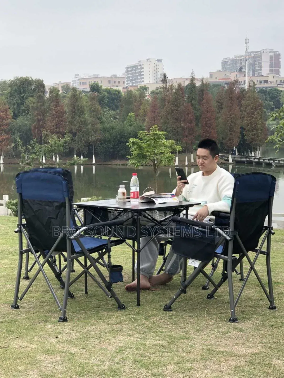 4pcs Quality Camping Seats, 1pc Table Set / Outdoor Activity