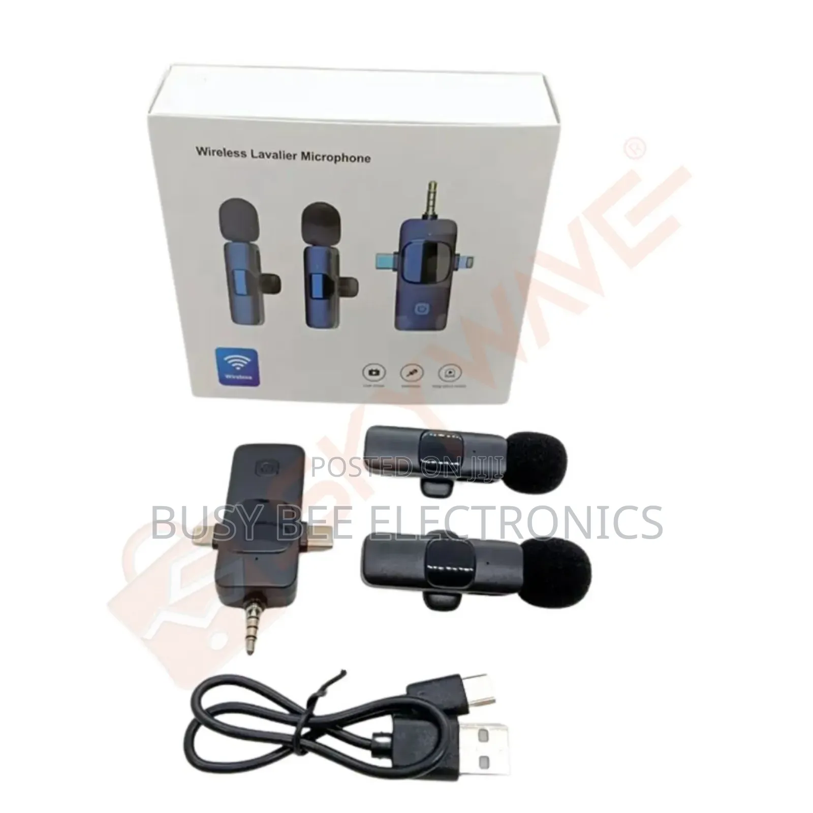 3-in-1 Wireless Lavalier Microphone