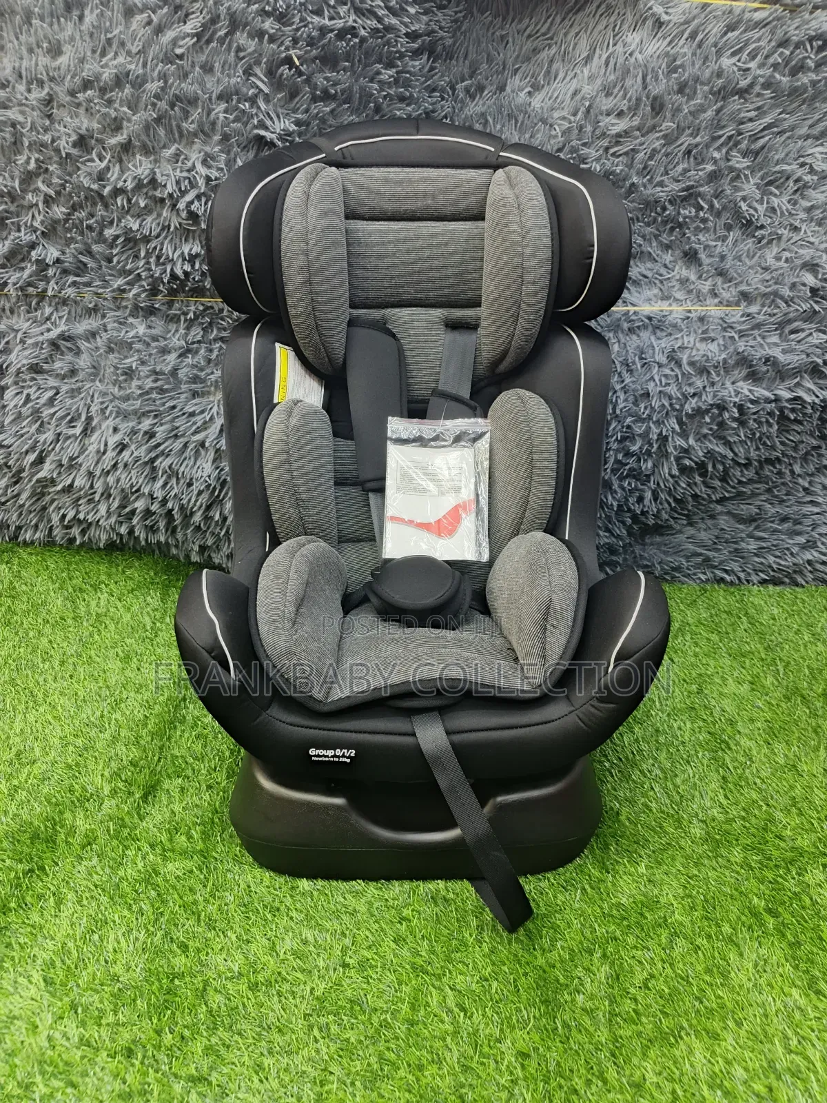 Portable Baby Carseat * Cool Baby Car Seat - Black Grey