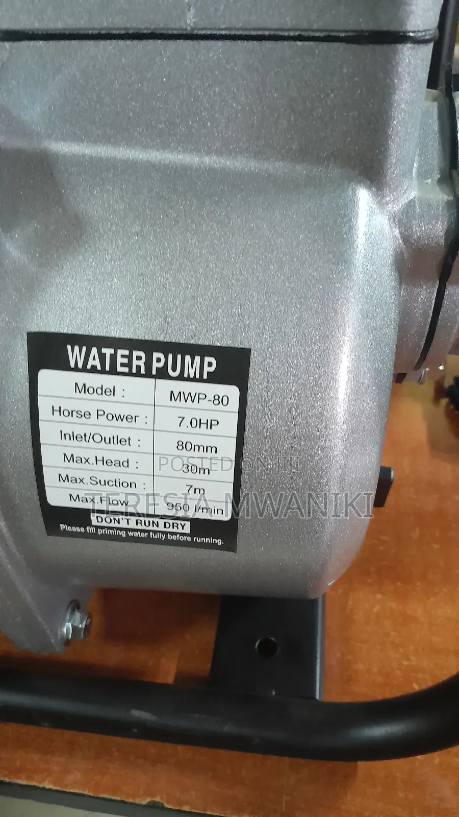 Maxmech  Petrol  Water Pump( 3")MWP-80