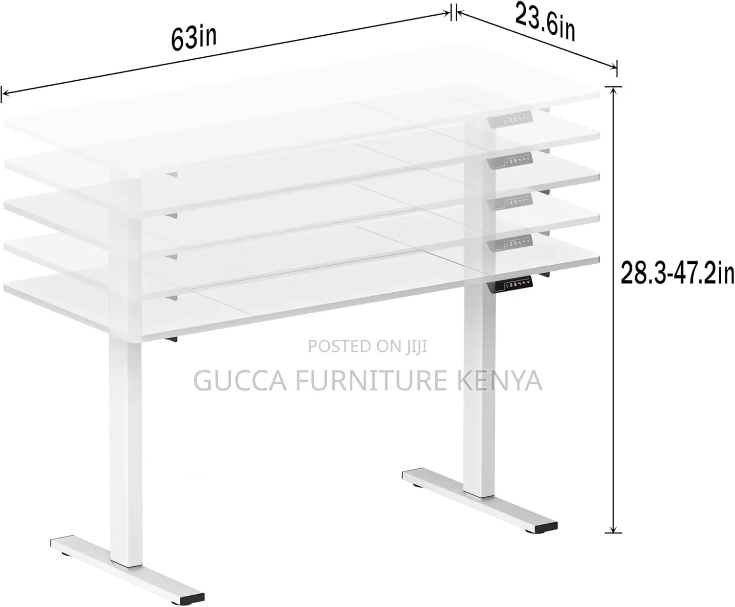 Office Tables: Electric Standing Motorized Lift Office Desk