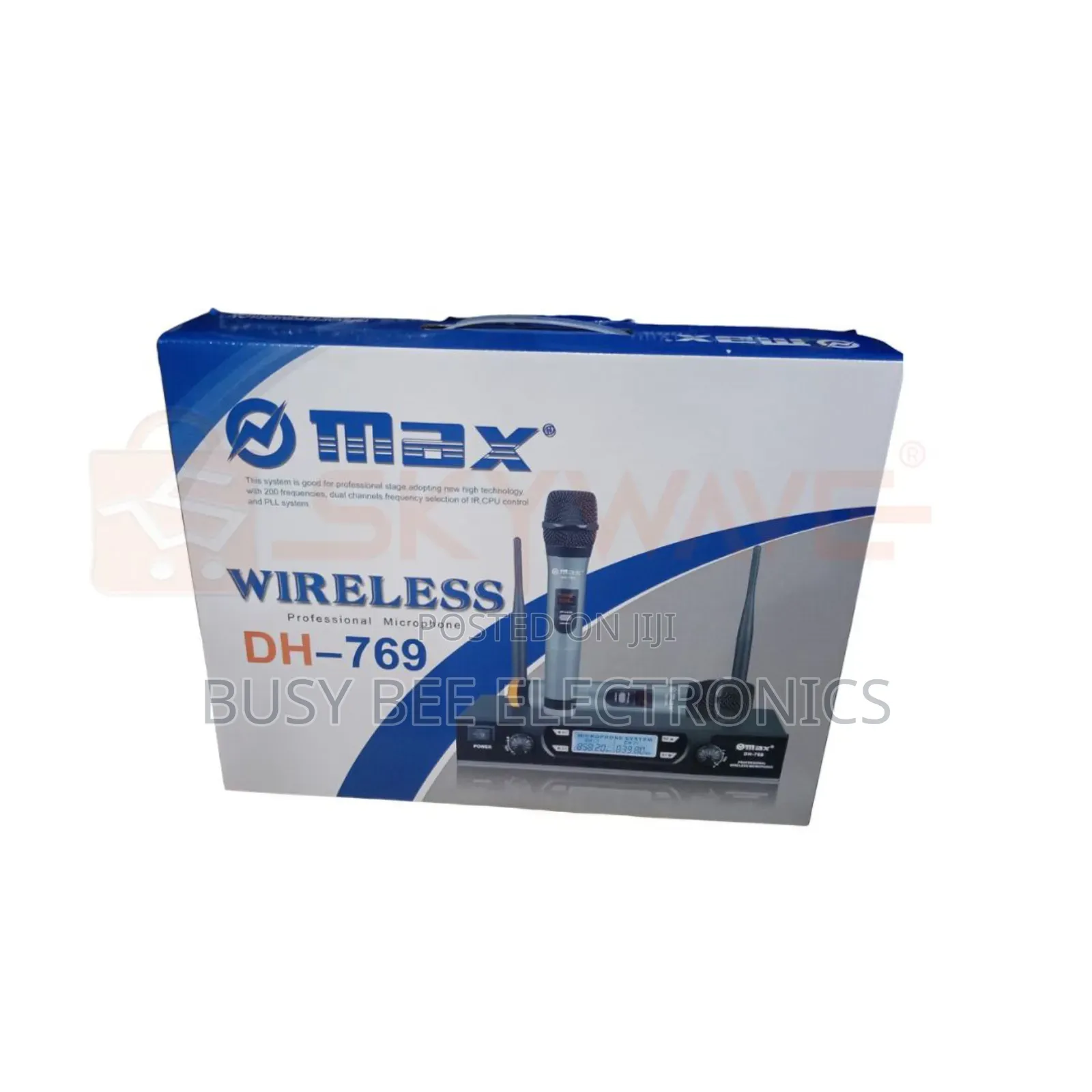 Max Wireless Microphone Dual Channel DH-769