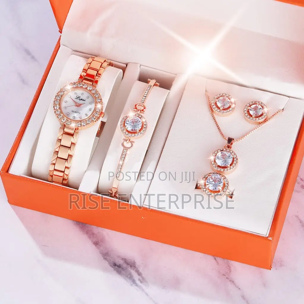 Diamond Luxury Jewelry Trendy Gift Set for Ladies