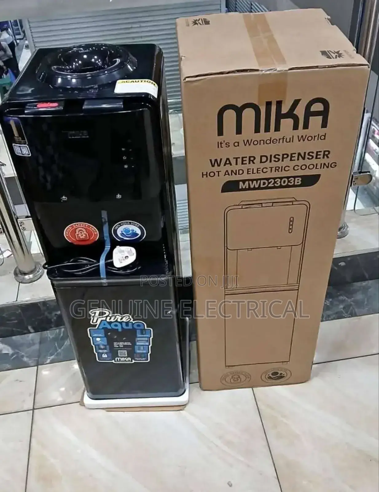 Good Quality Mika Black Hot and Cold Dispenser
