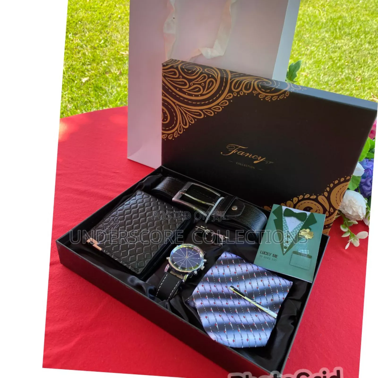 Stylish Mens Tie and Watch Gift Set